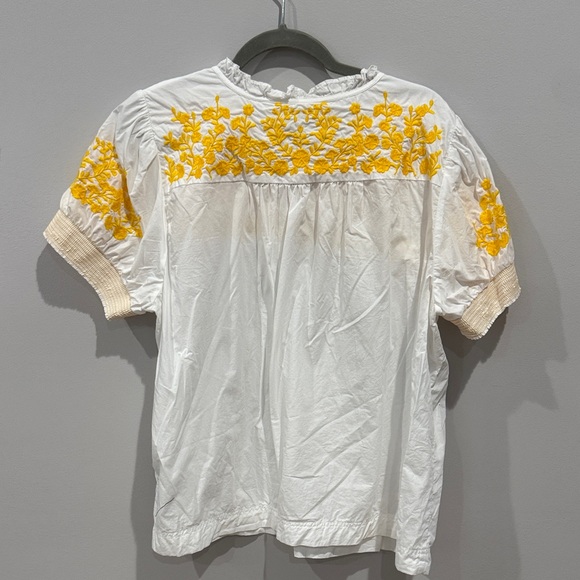 J. Crew Ruffled White Blouse - Picture 3 of 5